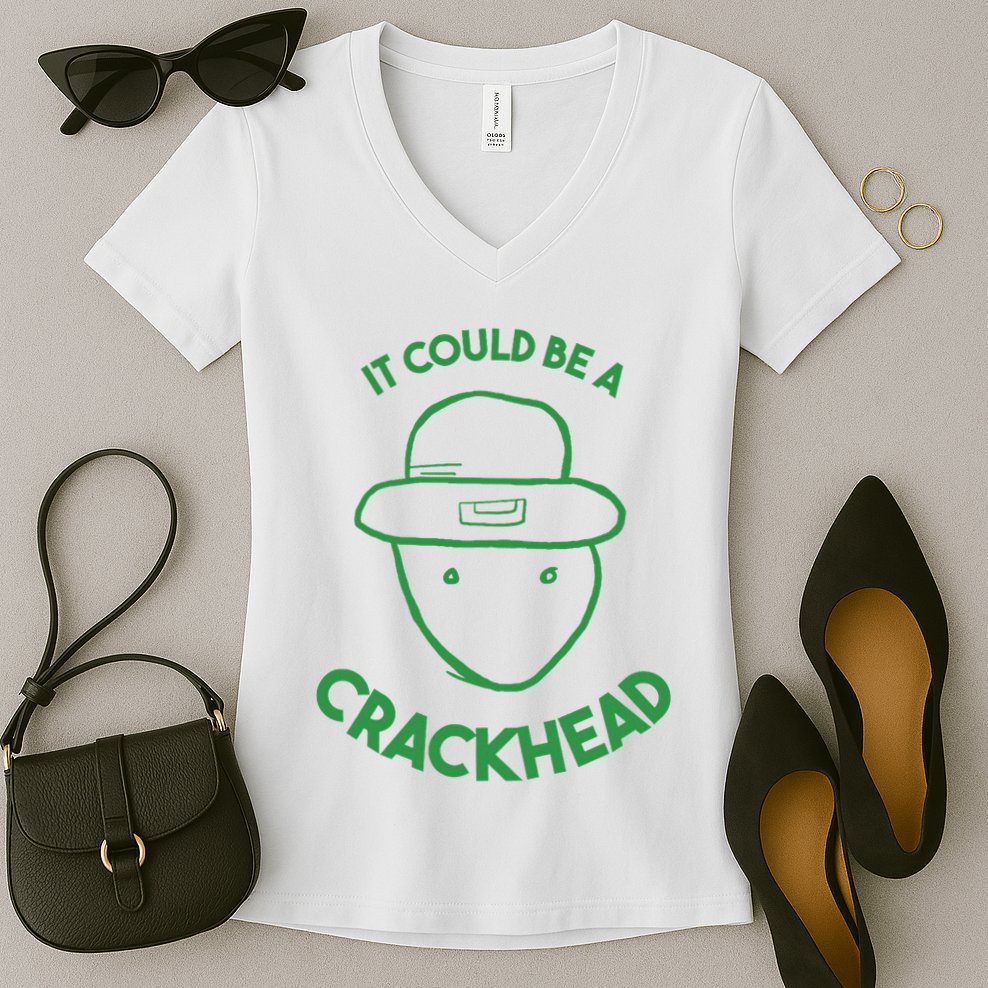 Amateur Leprecetch Could Be Ahaun Sk Crackhead Paddys Day Women's V-Neck T-Shirt
