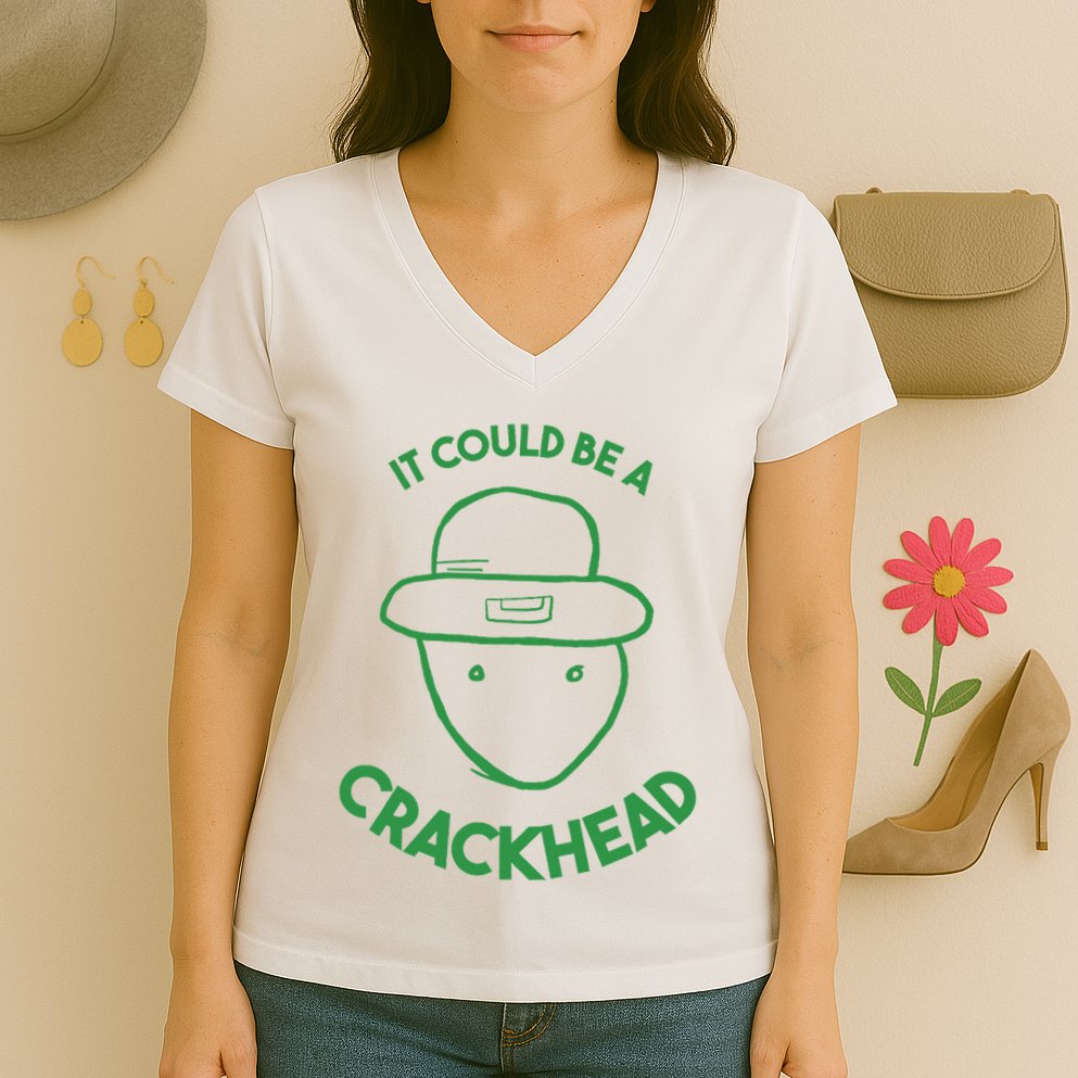 Amateur Leprecetch Could Be Ahaun Sk Crackhead Paddys Day Women's V-Neck T-Shirt