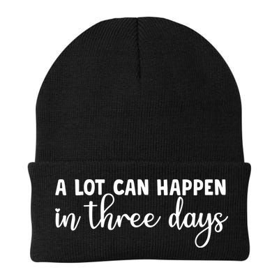 A Lot Can Happen In Three Days Memorial Day Gift Beanie