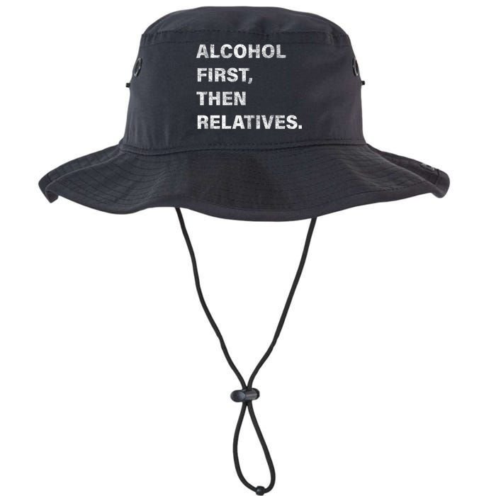 Alcohol First Then Relatives Legacy Cool Fit Booney Bucket Hat