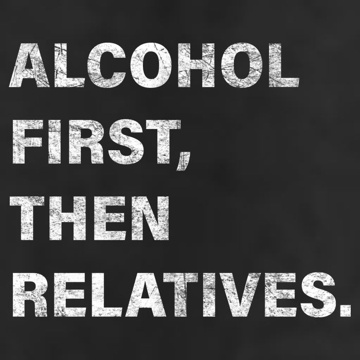 Alcohol First Then Relatives 15oz Campfire Ceramic Mug