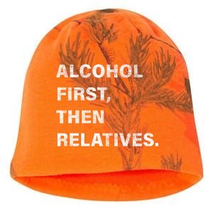 Alcohol First Then Relatives Kati - Camo Knit Beanie