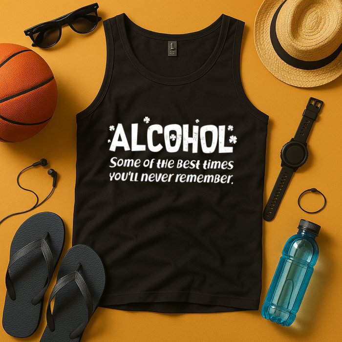 Alcohol Some of the Best Times You'll Never Remember Tank Top