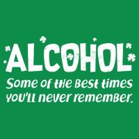 Alcohol Some of the Best Times You'll Never Remember V-Neck T-Shirt