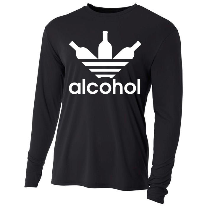 Alcohol Sports Logo Cooling Performance Long Sleeve Crew