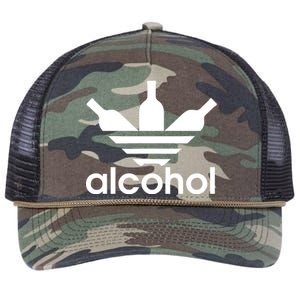 Alcohol Sports Logo Retro Rope Trucker Hat Cap