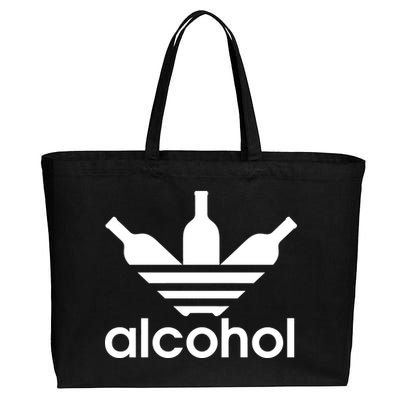 Alcohol Sports Logo Cotton Canvas Jumbo Tote