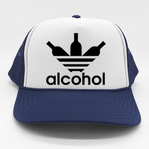 Alcohol Sports Logo Trucker Hat