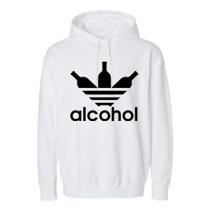 Alcohol Sports Logo Garment-Dyed Fleece Hoodie