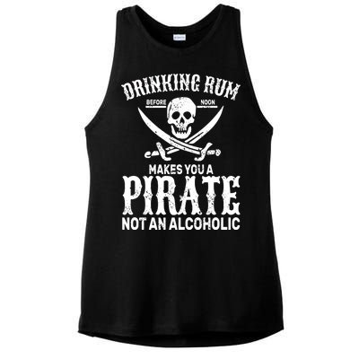 Alcoholic Pirate Ladies PosiCharge Tri-Blend Wicking Tank