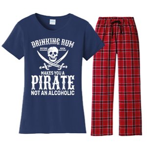 Alcoholic Pirate Women's Flannel Pajama Set