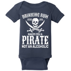 Alcoholic Pirate Baby Bodysuit