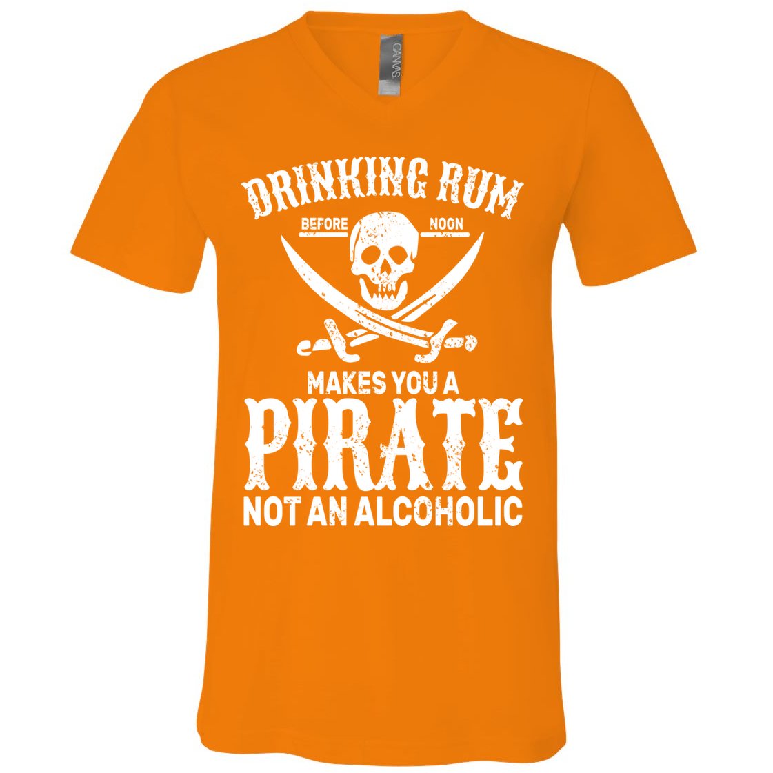 Alcoholic Pirate V-Neck T-Shirt