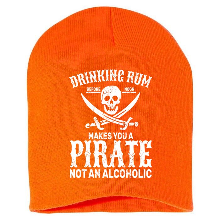 Alcoholic Pirate Short Acrylic Beanie