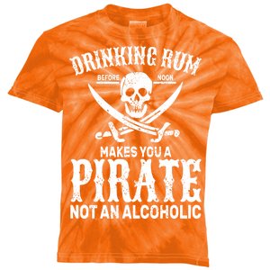 Alcoholic Pirate Kids Tie-Dye T-Shirt