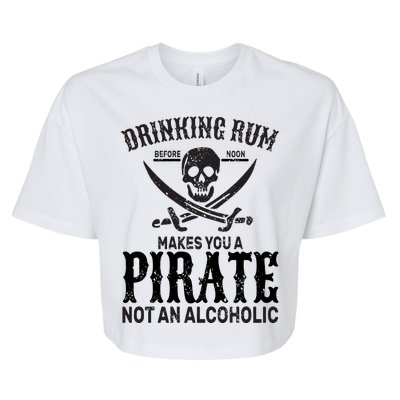 Alcoholic Pirate Bella+Canvas Jersey Crop Tee