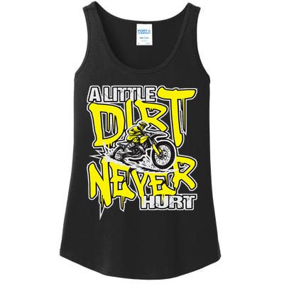 A Little Dirt Never Hurt Dirt Bike Mx Bike Rider Motocross Ladies Essential Tank