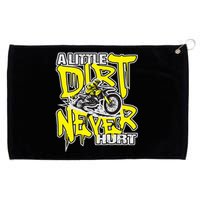 A Little Dirt Never Hurt Dirt Bike Mx Bike Rider Motocross Grommeted Golf Towel