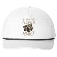 A Little Dirt Never Hurt Atv 4 Wheeler Snapback Five-Panel Rope Hat