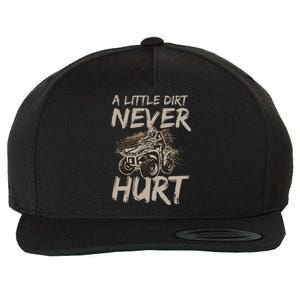 A Little Dirt Never Hurt Atv 4 Wheeler Wool Snapback Cap