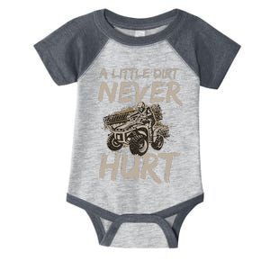 A Little Dirt Never Hurt Atv 4 Wheeler Infant Baby Jersey Bodysuit