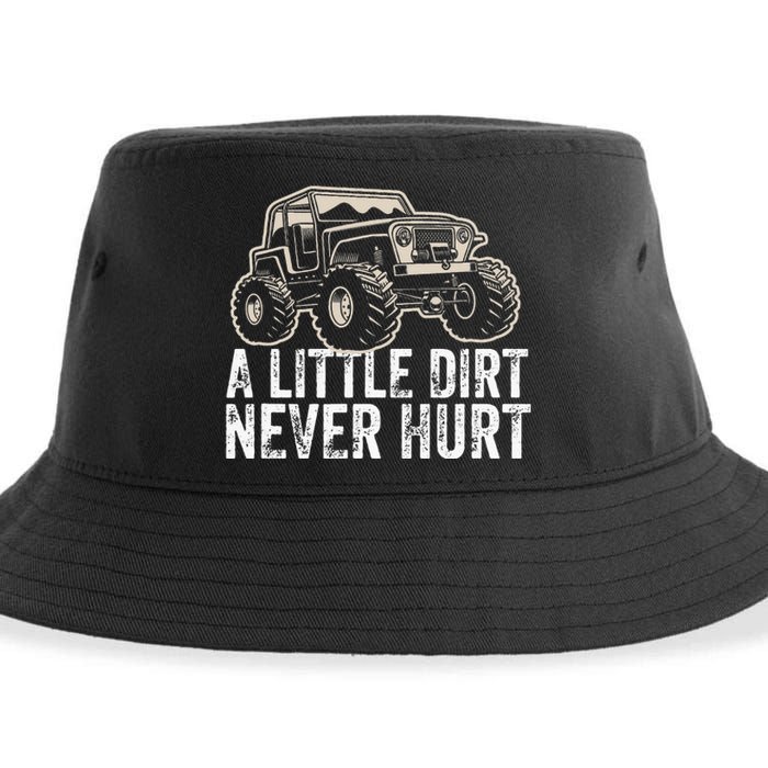 A Little Dirt Never Hurt Off Road Gift 4x4 Offroad Sustainable Bucket Hat