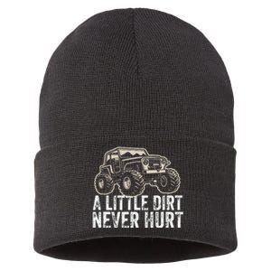 A Little Dirt Never Hurt Off Road Gift 4x4 Offroad Sustainable Knit Beanie