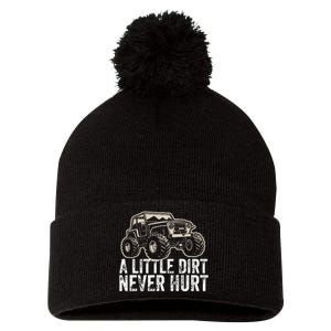 A Little Dirt Never Hurt Off Road Gift 4x4 Offroad Pom Pom 12in Knit Beanie