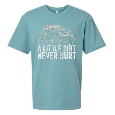 A Little Dirt Never Hurt Off Road Gift 4x4 Offroad Sueded Cloud Jersey T-Shirt