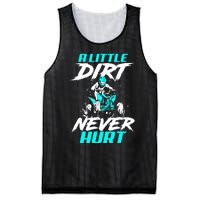 A Little Dirt Never Hurt Funny ATV Four Wheeler Quad Bike Mesh Reversible Basketball Jersey Tank