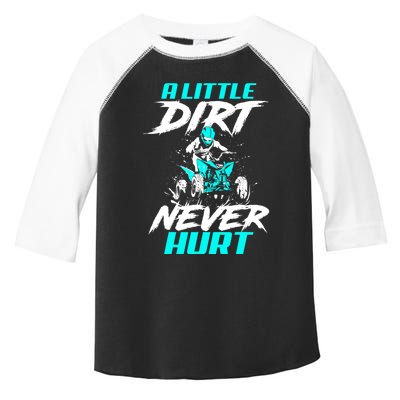 A Little Dirt Never Hurt Funny ATV Four Wheeler Quad Bike Toddler Fine Jersey T-Shirt