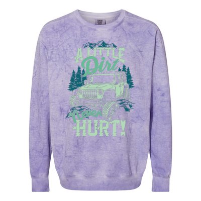 A LITTLE DIRT NEVER HURT Colorblast Crewneck Sweatshirt