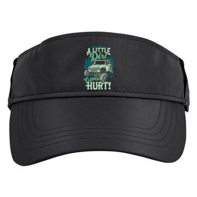 A LITTLE DIRT NEVER HURT Adult Drive Performance Visor