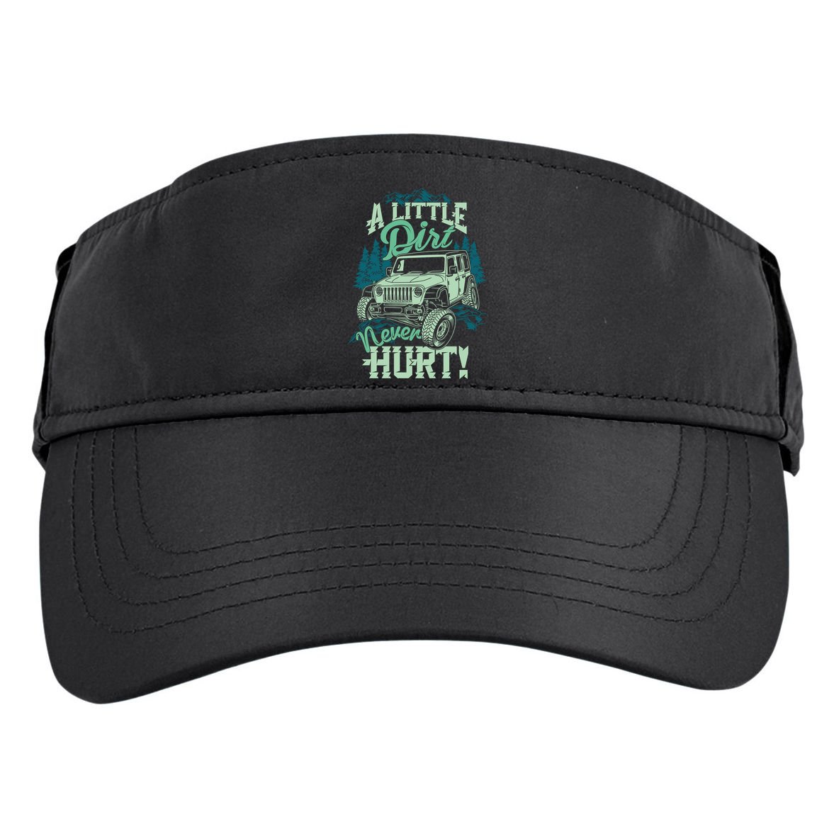 A LITTLE DIRT NEVER HURT Adult Drive Performance Visor