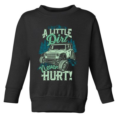 A LITTLE DIRT NEVER HURT Toddler Sweatshirt