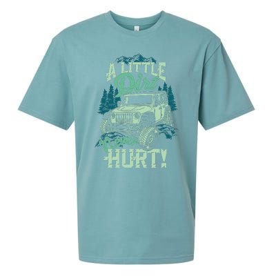 A LITTLE DIRT NEVER HURT Sueded Cloud Jersey T-Shirt