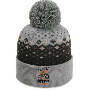 A Little Dirt Never Hurt Motorcross Dirt Bike The Baniff Cuffed Pom Beanie