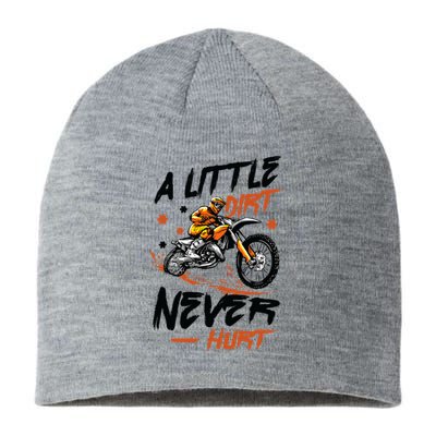 A Little Dirt Never Hurt Motorcross Dirt Bike Sustainable Beanie