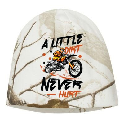 A Little Dirt Never Hurt Motorcross Dirt Bike Kati - Camo Knit Beanie