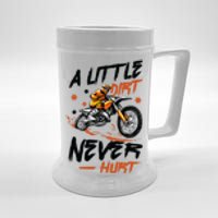 A Little Dirt Never Hurt Motorcross Dirt Bike Beer Stein