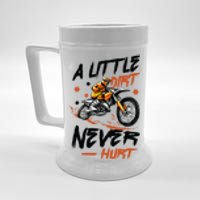 A Little Dirt Never Hurt Motorcross Dirt Bike Beer Stein