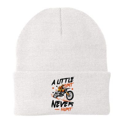 A Little Dirt Never Hurt Motorcross Dirt Bike Knit Cap Winter Beanie