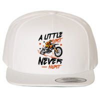 A Little Dirt Never Hurt Motorcross Dirt Bike Wool Snapback Cap