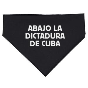 Abajo La Dictadura De Cuba USA-Made Doggie Bandana