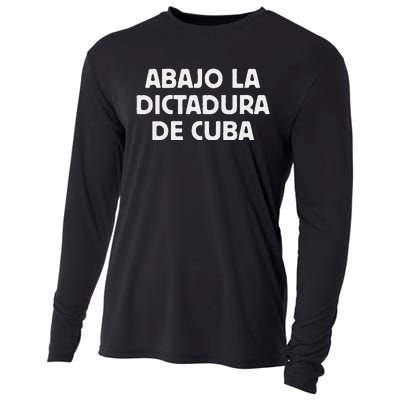 Abajo La Dictadura De Cuba Cooling Performance Long Sleeve Crew