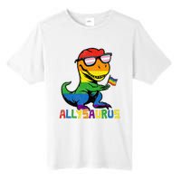 Allysaurus Lgbt Dinosaur Rainbow Flag Ally Lgbt Pride Tall Fusion ChromaSoft Performance T-Shirt