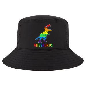 Allysaurus LGBT Dinosaur Rainbow Flag Ally LGBT Pride Cool Comfort Performance Bucket Hat