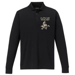 A Little Dirt Never Hurt Quad ATV Performance Long Sleeve Polo