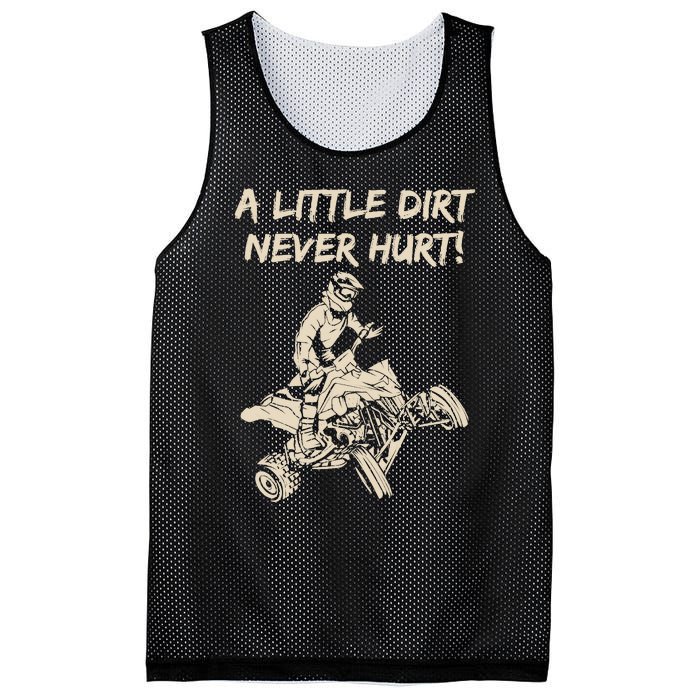 A Little Dirt Never Hurt Quad ATV Mesh Reversible Basketball Jersey Tank