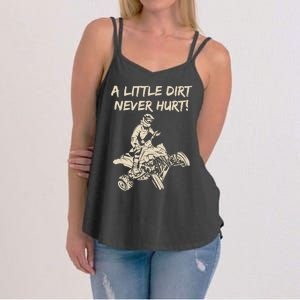 A Little Dirt Never Hurt Quad ATV Women's Strappy Tank